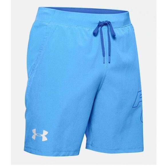 Under Armour Men’s SpeedPocket 7" Shorts Blue Small Running Training EUC - Picture 2 of 11